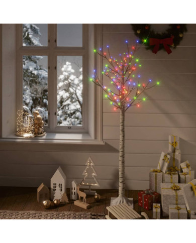 Sapin de Noël 140 LED colorées Saule 1,5 m Int/Ext | Mobilier & Déco