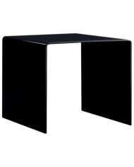 Table basse Noir 50x50x45 cm Verre trempé | Mobilier & Déco