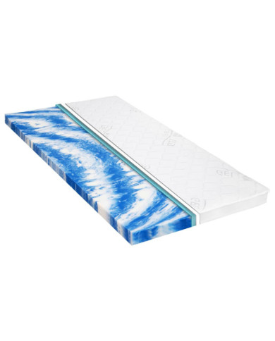 Sur-matelas 80 x 200 cm Mousse de gel 7 cm | Mobilier & Déco