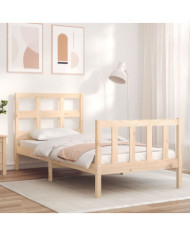 Cadre de lit sans matelas bois de pin massif | Mobilier & Déco