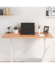 Dessus de table marron clair 100x40x2 cm bois chêne traité | Mobilier & Déco