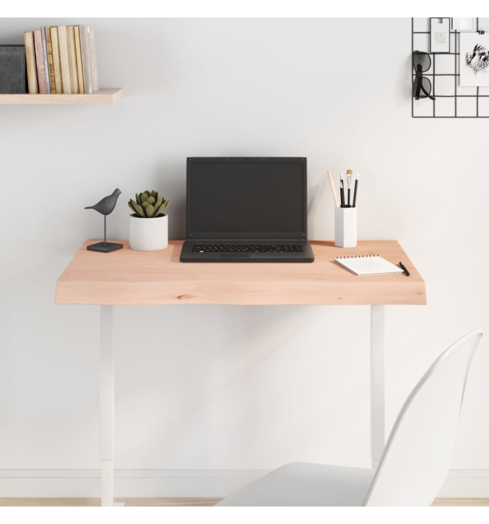 Dessus de table 80x40x(2-6) cm bois de chêne massif non traité | Mobilier & Déco