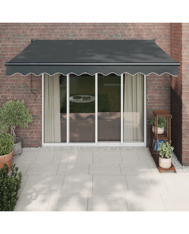 Auvent rétractable automatique anthracite 3x2,5 m | Mobilier & Déco
