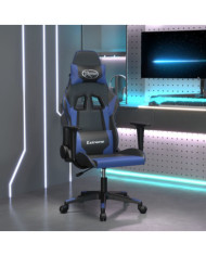 Chaise de jeu Noir et bleu Similicuir | Mobilier & Déco