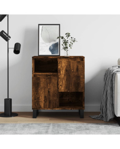 Buffet Chêne fumé 60x35x70 cm Bois d'ingénierie | Mobilier & Déco