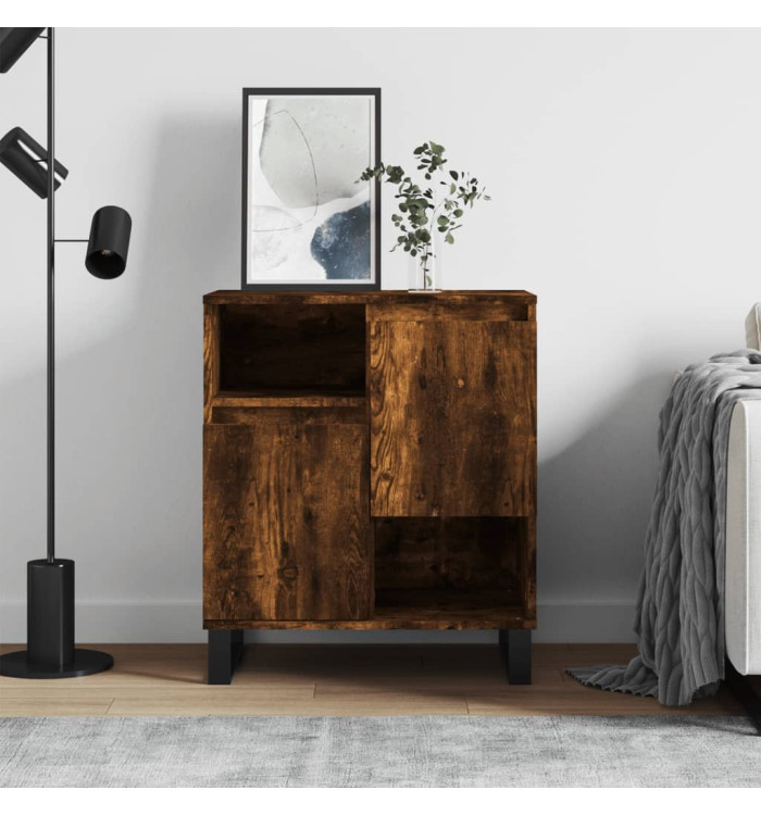 Buffet Chêne fumé 60x35x70 cm Bois d'ingénierie | Mobilier & Déco