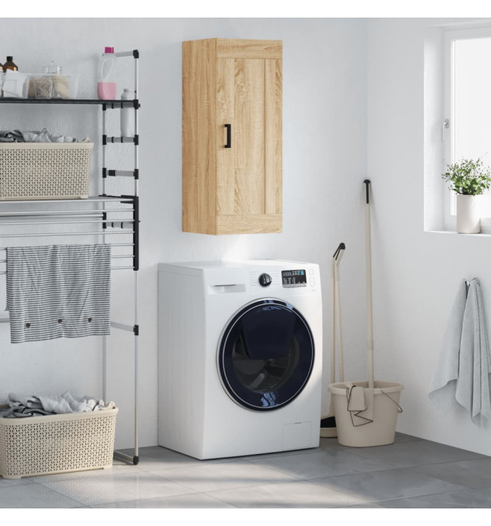 Armoire murale chêne sonoma 34,5x34x90 cm bois d'ingénierie | Mobilier & Déco