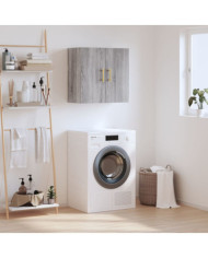 Armoire murale sonoma gris 60x31x60 cm bois d'ingénierie | Mobilier & Déco