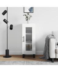 Buffet Blanc brillant 34,5x34x90 cm Bois d'ingénierie | Mobilier & Déco