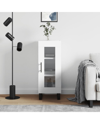Buffet blanc 34,5x34x90 cm bois d'ingénierie | Mobilier & Déco