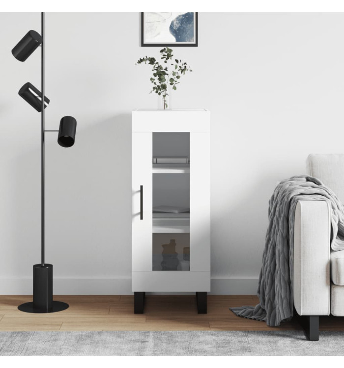 Buffet blanc 34,5x34x90 cm bois d'ingénierie | Mobilier & Déco