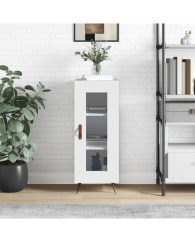 Buffet blanc 34,5x34x90 cm bois d'ingénierie | Mobilier & Déco