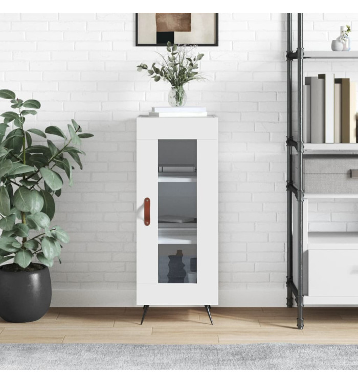 Buffet blanc 34,5x34x90 cm bois d'ingénierie | Mobilier & Déco