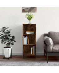 Buffet chêne fumé 34,5x32,5x90 cm bois d'ingénierie | Mobilier & Déco