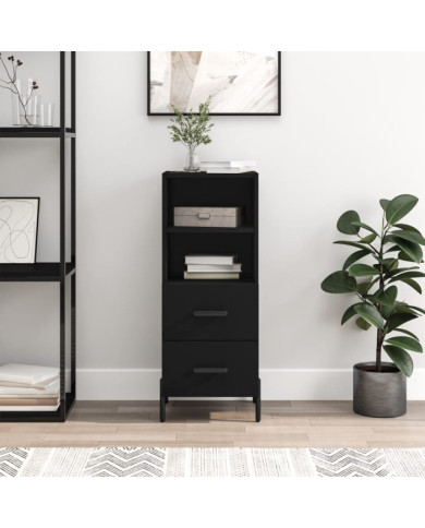 Buffet Noir 34,5x34x90 cm Bois d'ingénierie | Mobilier & Déco