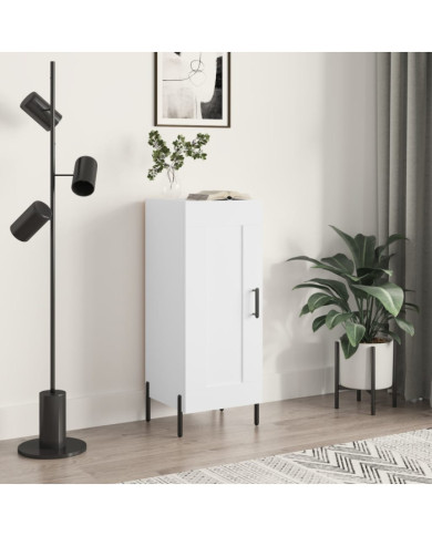 Buffet blanc 34,5x34x90 cm bois d'ingénierie | Mobilier & Déco