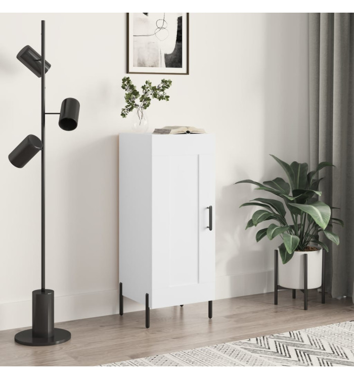 Buffet blanc 34,5x34x90 cm bois d'ingénierie | Mobilier & Déco