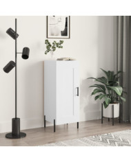 Buffet blanc 34,5x34x90 cm bois d'ingénierie | Mobilier & Déco