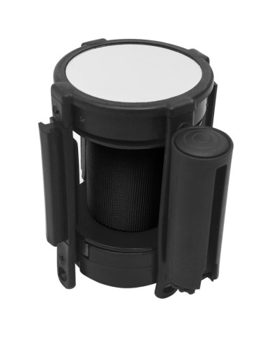 Barrière à bande rétractable 200 cm Noir | Mobilier & Déco