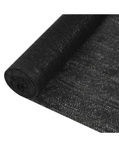 Filet brise-vue Noir 3,6x50 m PEHD 150 g/m² | Mobilier & Déco