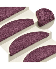 Tapis de marches d'escalier 15 pcs Violet foncé 65x21x4 cm | Mobilier & Déco