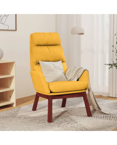 Chaise de relaxation Jaune moutarde Tissu | Mobilier & Déco