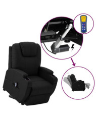 Fauteuil Noir Similicuir | Mobilier & Déco