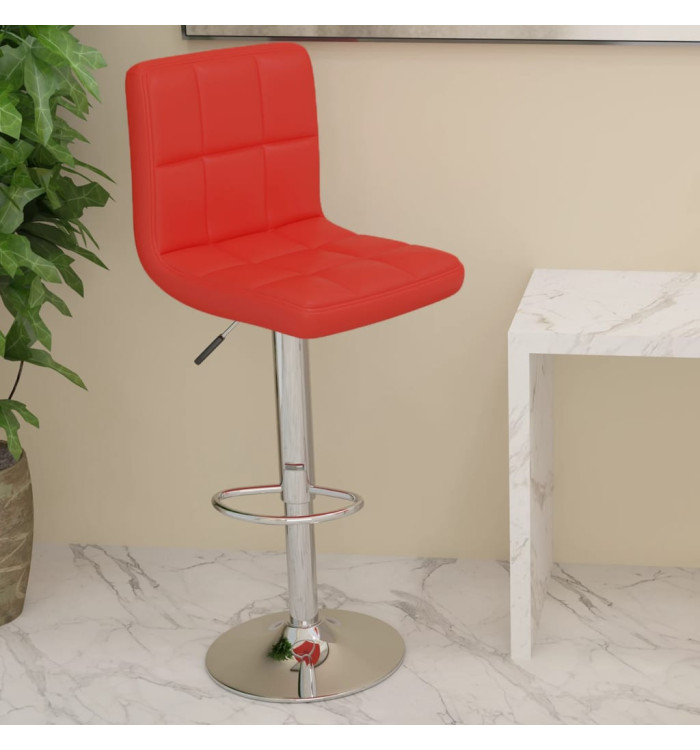 Tabouret de bar Rouge Similicuir | Mobilier & Déco