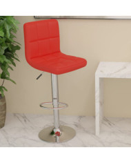 Tabouret de bar Rouge Similicuir | Mobilier & Déco