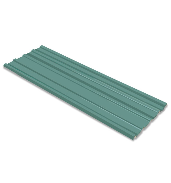 Tôle en acier galvanisé 12 pièces Vert | Mobilier & Déco