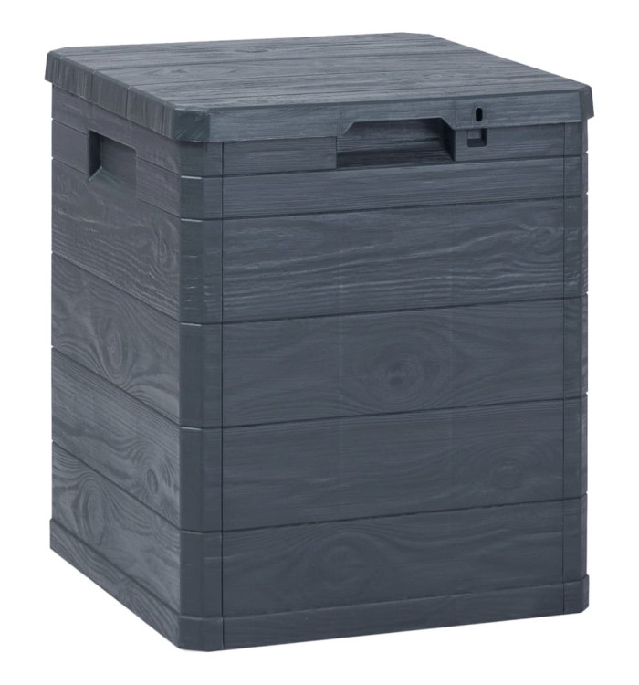 Boîte de rangement de jardin 90 L Anthracite | Mobilier & Déco