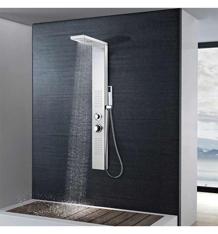 Système de panneau de douche Acier inoxydable Carré | Mobilier & Déco