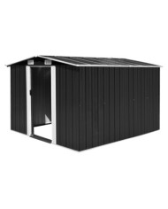 Abri de jardin 257x298x178 cm Métal Anthracite | Mobilier & Déco
