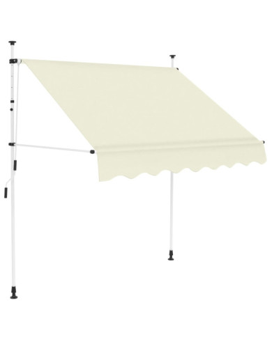 Auvent manuel rétractable 150 cm Crème | Mobilier & Déco