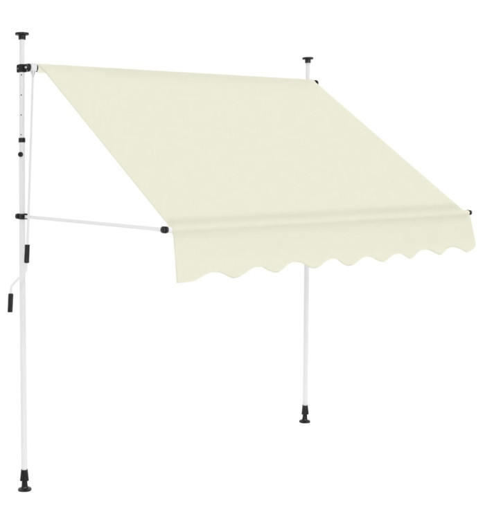 Auvent manuel rétractable 150 cm Crème | Mobilier & Déco