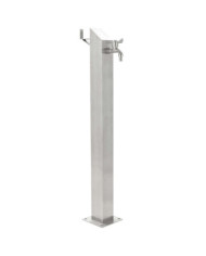 Colonne à eau de jardin carrée Acier inoxydable 95 cm | Mobilier & Déco