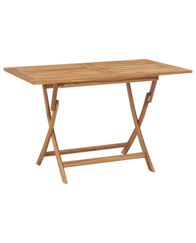 Table pliable de jardin 120x70x75 cm Bois de teck solide | Mobilier & Déco
