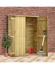 Abri à outils de jardin 123x50x171 cm Pinède imprégnée | Mobilier & Déco