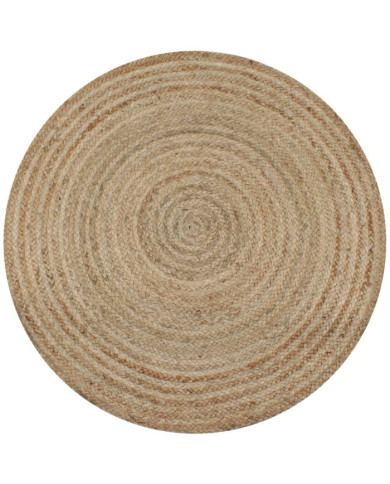 Tapis Jute tressé 90 cm rond | Mobilier & Déco