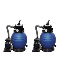 Pompes à filtre à sable 2 pcs 400 W 11000 l/h | Mobilier & Déco