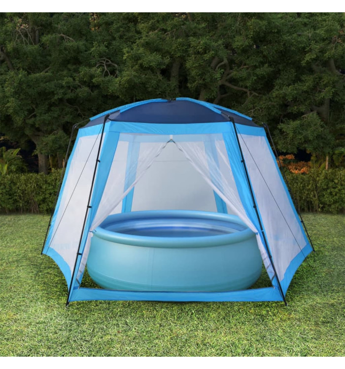 Tente de piscine Tissu 660x580x250 cm Bleu | Mobilier & Déco