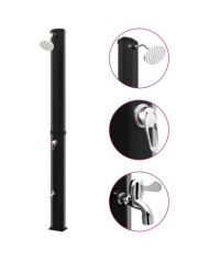 Douche solaire d'extérieur avec pomme de douche et robinet 35 L | Mobilier & Déco