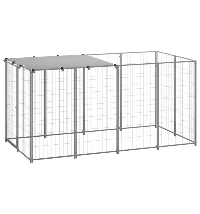 Chenil Argenté 2,42 m² Acier | Mobilier & Déco