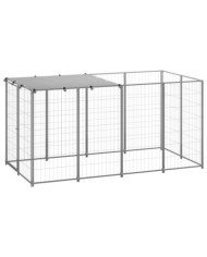 Chenil Argenté 2,42 m² Acier | Mobilier & Déco