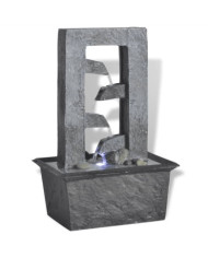 Fontaine d'intérieur avec lumière LED Poly-résine | Mobilier & Déco