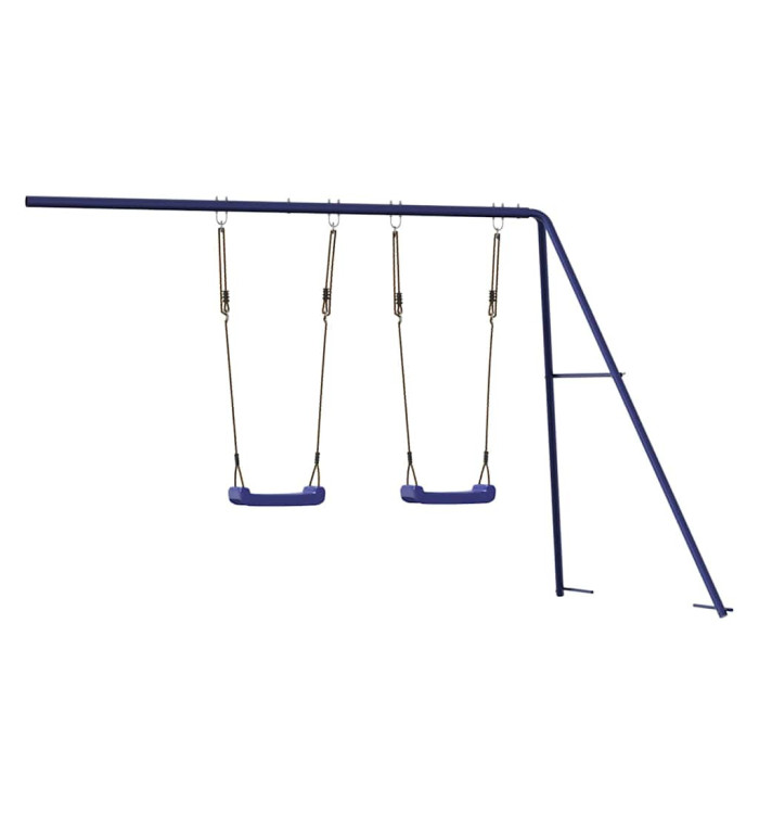 Toboggan/balançoires pour maisonnette de jeu bleu polypropylène | Mobilier & Déco