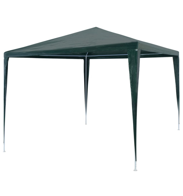 Tente de réception 3x3 m PE Vert | Mobilier & Déco