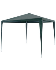 Tente de réception 3x3 m PE Vert | Mobilier & Déco