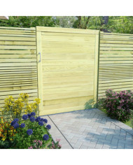 Portail de jardin Bois de pin imprégné 125x100 cm | Mobilier & Déco