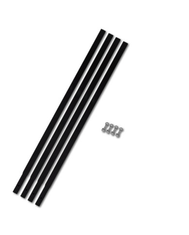 Tube d'extension de tarière de sol 4x1 m Raccord de tube Acier | Mobilier & Déco